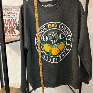 Orange County unisex, medium sweater gray sweatshirt, never worn